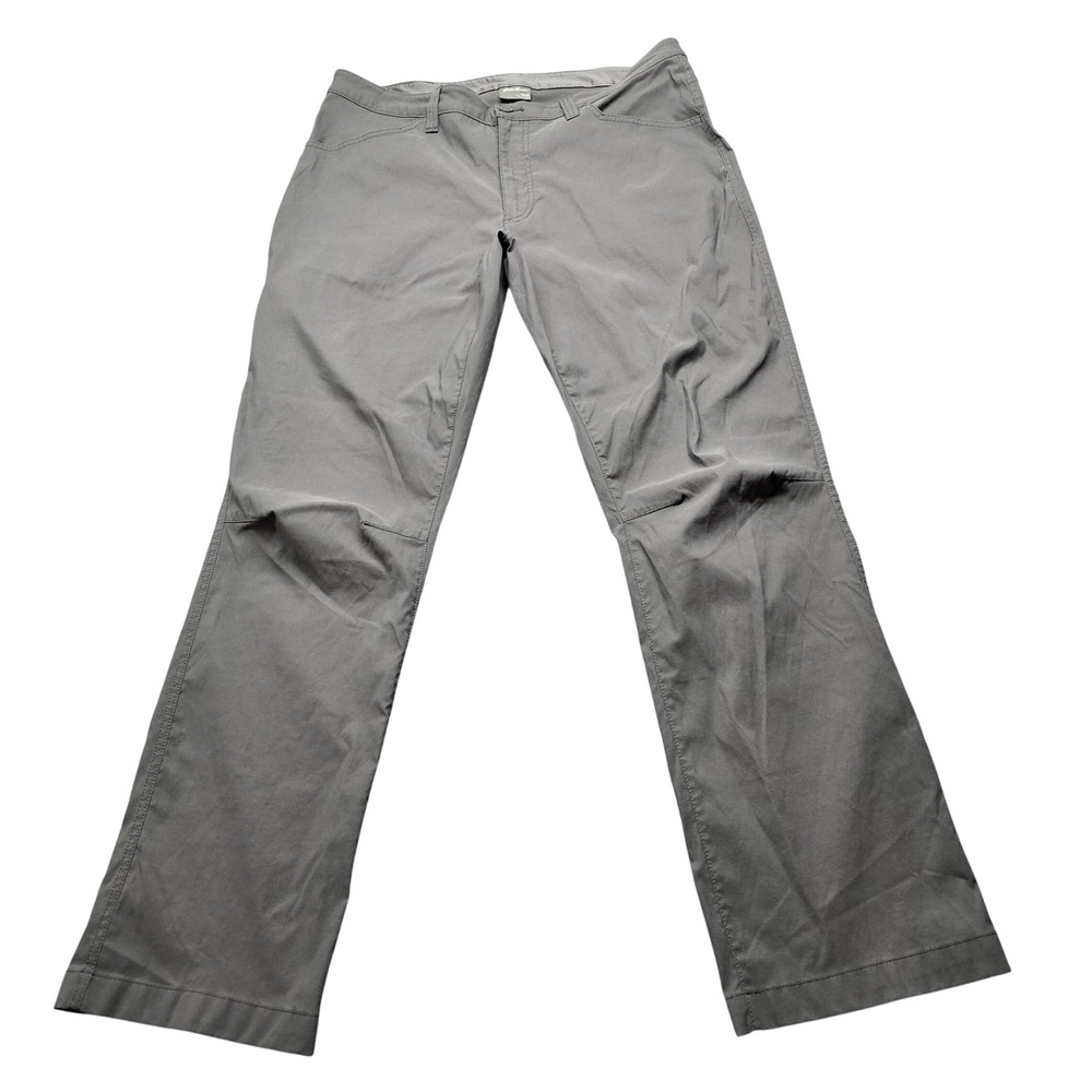 Eddie Bauer Mens Tech Pant 38x32 Gray Hiking Outdoor Lightweight Stretch Pants